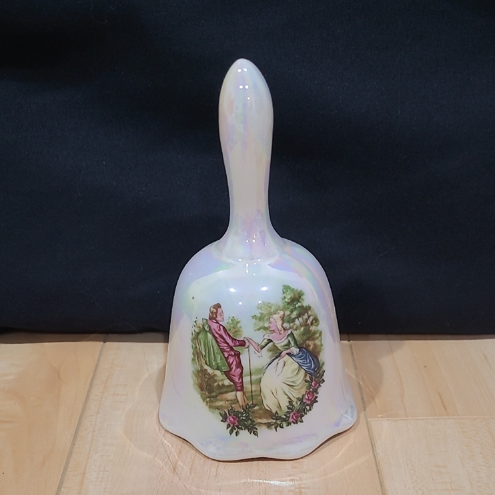 Vintage Decorative Bell with Romantic Scene